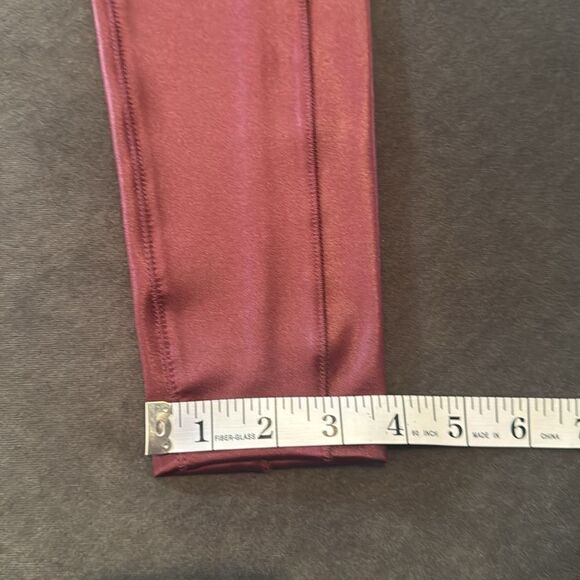 Women’s BodyCon Wild Fable Burgundy Liquid Bodysuit Ankle Length Size S NWT - Picture 12 of 13